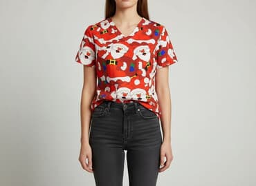 hm bluzki z krótkim rękawem: Bluzka damska, rozmiar S — 6