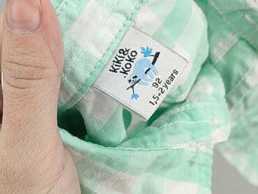 sukienka biala koronkowa: Shirt 1.5-2 years, condition - Perfect, pattern - Cell, color - Turquoise — 4