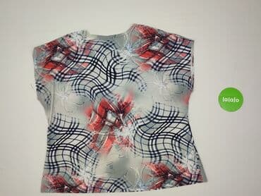 bluzki z krótkim rękawem plus size: Women's blouse, size 6XL (EU 52) — 3