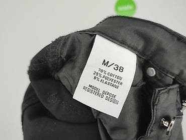 czarne cargo pull and bear: Jeansy damskie, rozmiar M — 6