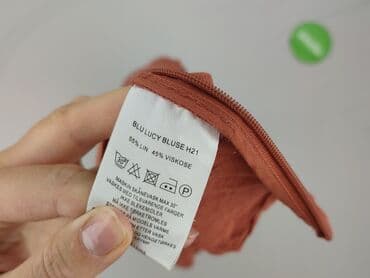 koszula puro lino: Blu, Bluzka damska, rozmiar XL — 5