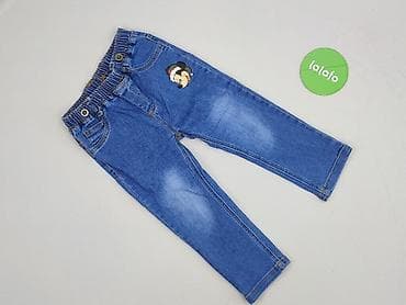 kurtki wiosenne: Spodnie jeansowe, Disney, 2-3 lat, 98, stan - Idealny — 2