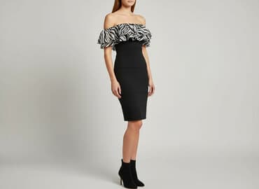 zara sukienka zebra: Sukienka damska, rozmiar S — 1