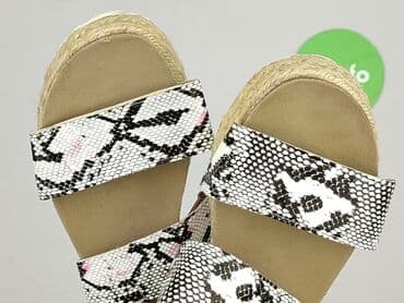 zara klapki na platformie: Sandały damskie, rozmiar 39 — 6