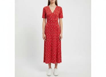 czerwona sukienka cropp: Sukienka damska, rozmiar XS — 6