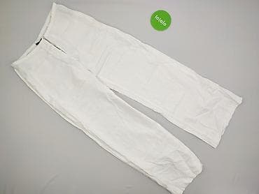 spodnie lniane c: Spodnie materiałowe damskie, rozmiar XL — 2