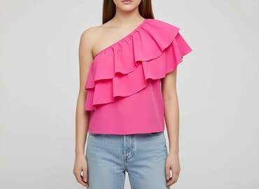 bluzka damska na jedno ramię: Bluzka damska, rozmiar S — 1