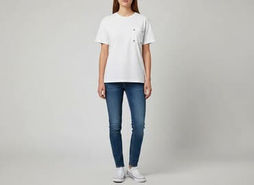 biały t shirt zara: Dazy, T-shirt damski, rozmiar S — 7