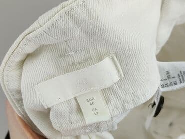 spodnie szeroki: H&M, Spodnie materiałowe damskie, M — 4