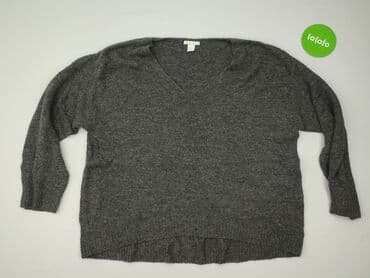 hm szary sweter: H&M, Sweter damski, rozmiar M — 2