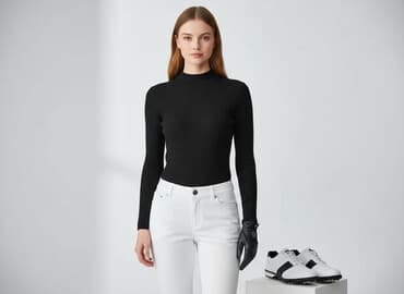 tanie golfy damskie: Golf damski, rozmiar S — 5