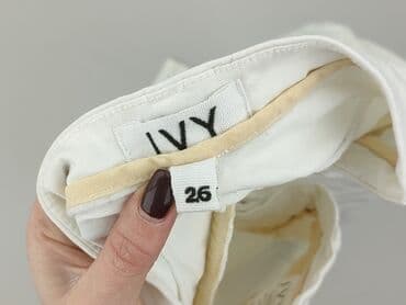 czarne spodnie z białą nitką: Spodnie materiałowe damskie, rozmiar XS — 4