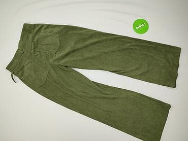 cargo crop: Material trousers for women, size S — 4