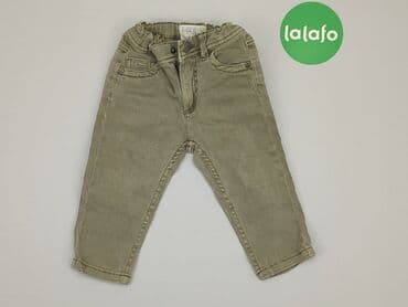 pajacyk niemowlęcy lidl: Denim pants, 9-12 months, condition - Very good — 2