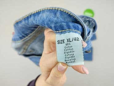 jasne jeansy rurki damskie: Jeansy damskie, rozmiar XL — 4