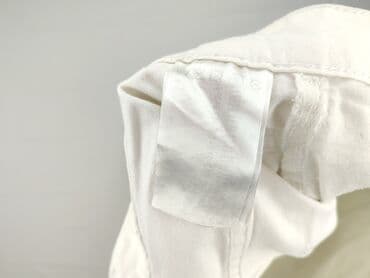 biale szerokie jeansy: Flame, Jeansy damskie, rozmiar M — 5