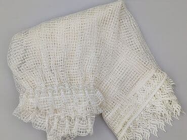 Ażurowa firanka/woal dekoracyjny w kolorze ecru - Materiał: lekka