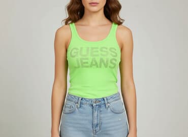 białe t shirty guess: Guess, Top damski, rozmiar M — 1