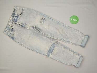 jeansy ze średnim stanem: Denim, Jeansy damskie, rozmiar S — 2