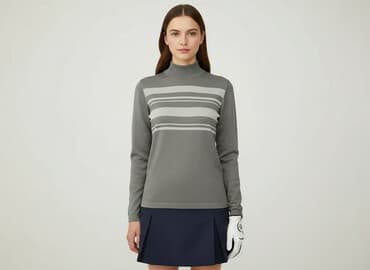 sweter w paski mohito: Mohito, Golf damski, rozmiar M — 6