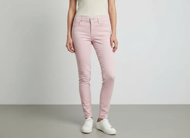 różowe jeansy damskie: Jeansy damskie, rozmiar S — 5