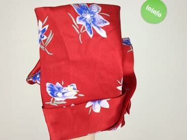 czerwona bluzka z dekoltem v: Bluzka damska, rozmiar S — 5