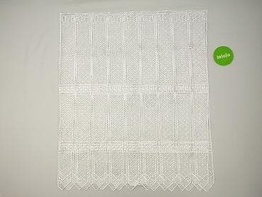 gotowe zasłony: Ażurowa firanka panelowa – biała - Typ: firanka panelowa/ekranowa - — 2