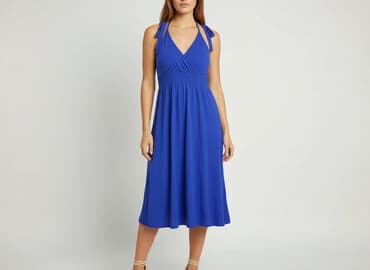 sukienki maxi na wesele niebieska: Woman, Sukienka damska, rozmiar M — 7