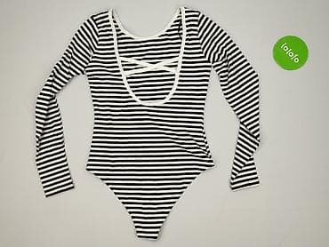 bluzki basic w paski: H&M, Body damskie, rozmiar S — 4