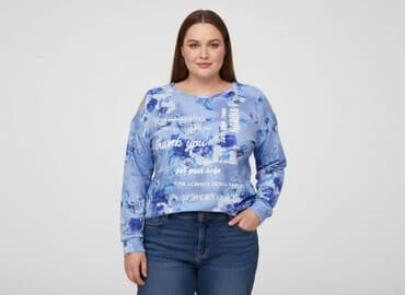 sukienki dresowe duże rozmiary: Bluza damska
, rozmiar 6XL — 1