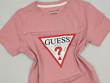 koszulki mbappe: Guess Jeans, T-shirt damski, rozmiar M — 1