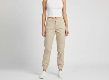 sinsay spodnie bezowe: Sinsay, Spodnie materiałowe damskie, rozmiar M — 7