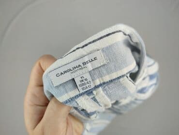 biale szerokie jeansy: Caroline Biss, Spodnie materiałowe damskie, rozmiar XL — 4