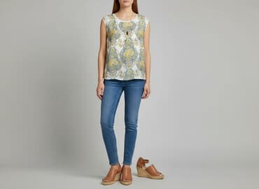 żółta bluzka reserved: Reserved, Women's blouse, size M — 1