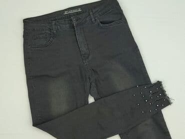 legginsy modelujace push up: Jeansy damskie, L — 1