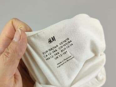 srebrne paski do sukienki: T-shirt, H&M, 13 years, 158-164 cm, condition - Perfect — 4