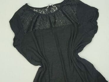 czarne t shirty damskie w serek: Clockhouse, T-shirt damski, rozmiar L — 1