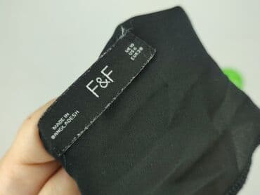 czarne bluzki dopasowana: F&F, Top damski, rozmiar M — 4