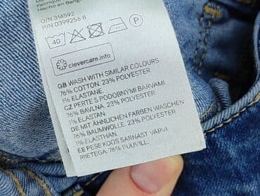 dżinsy girlfriend hm: H&M, Jeansy damskie, rozmiar M — 5