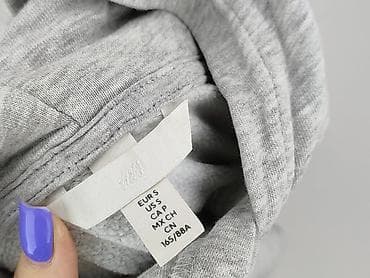 bluzki szare: H&M, Bluza z kapturem damska, rozmiar S — 4