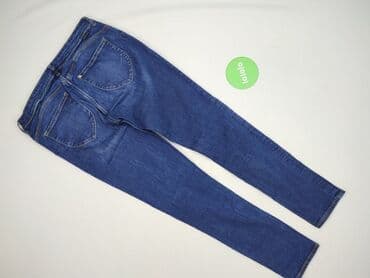 bordowe spodnie woskowane: DENIM JEANS, Jeansy dla mężczyzn, L — 3