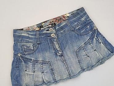 pull and bear spodnice plisowane: Vintage Denim, Spódnica damska, rozmiar M — 1