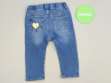 h m sukienki dla nastolatek: Spodnie jeansowe, H&M, 9-12 miesięcy, stan - Idealny — 3