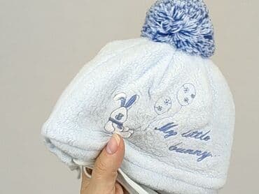 czapka dwa pompony: Czapka, 0-1 miesięcy, stan - Bardzo dobry — 4