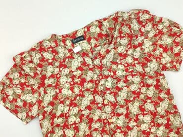 bluzki damskie czerwona eleganckie: Bluzka damska, rozmiar 3XL — 1