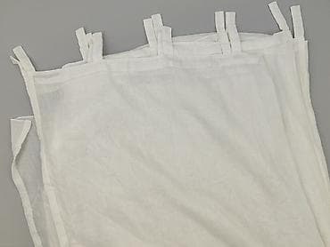 pepco zasłony: Białe firanki panele z troczkami – komplet - Typ: lekkie — 1