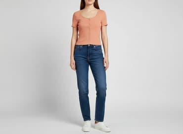 bluzki prazkowane: Organic Cotton, Top damski, rozmiar M — 8