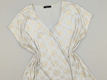 białe bluzki ze zlotym nadrukiem: Reserved, Bluzka damska, rozmiar XL — 1