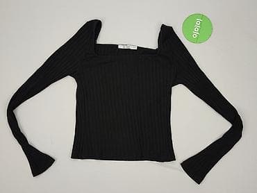 bluzki basic prążek: NA-KD, Bluzka damska, rozmiar M — 2