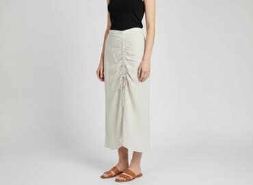 spódnice długie beżowa: H&M, Spódnica damska, rozmiar S — 6